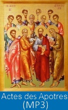 Actes des apôtres format audio MP3